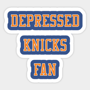 Depressed New York Knicks Fan Sticker